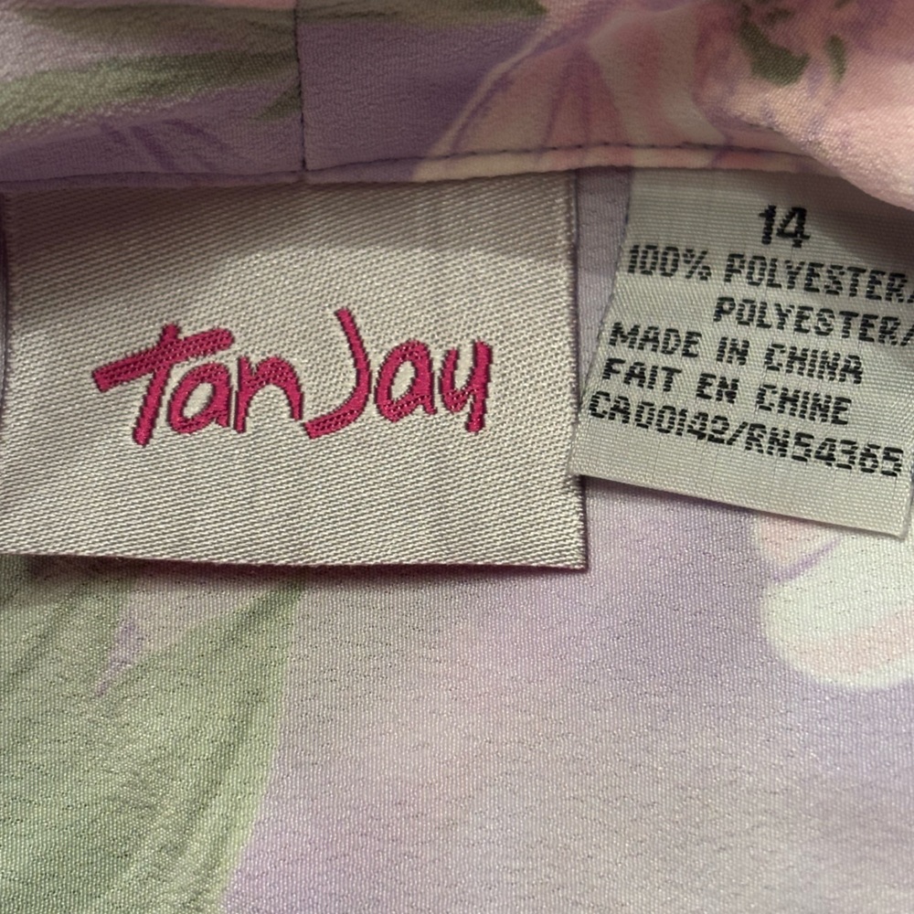 Tanjay Hibiscus Button Down Blouse - image 5